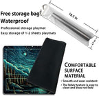 Playmat for MTG, with Free Storage Bags,Game Mat 24 x 14 inches, TCG and Board Game Mat for Cards,Mousepad Desk Mats (with Zones,Magic Mat 8)