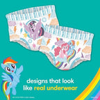 Pampers Easy Ups Pull On Training Pants My Little Pony, 2T-3T, 140 Count with Sensitive Water Based Baby Wipes 4X Pop-Top Packs (336 Count)