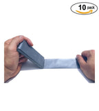 RediTape Travel Size Pocket Duct Tape 10-Pack | 1.88 inches x 5 Yards per Flat Pack (10-Pack, Silver)