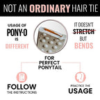 2 Medium PONY-Os for Fine to Normal Hair or Slightly Thick Hair (Black and Copper)