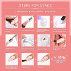 AIJIMEI Acrylic Nail Kit Acrylic Powder and Professional Liquid Monomer Acrylic Nail Tools Set Nail Extension Acrylic Nail System Nail Art Starter Kit