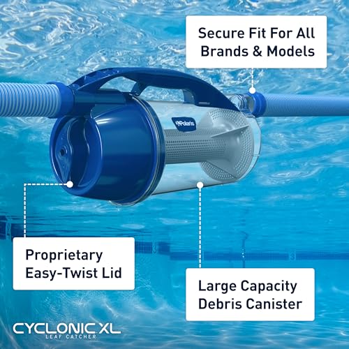 Polaris Cyclonic XL Leaf Catcher, Universal Fit & Easy to Install for Suction Cleaners, Advanced Cyclonic Action for Increased Cleaner Performance