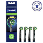 Oral-B Cross Action Toothbrush Replacement Head Black 4 Pack