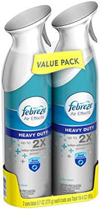 Febreze Air Effects Heavy Duty Crisp Clean Air Freshener, 2 ct
