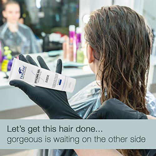 Hair Styling Gel 8 oz (2-Pack Gift Set) Medium Hold - Fragrance Free Hypoallergenic - Irritation Free Styling Gel for Sensitive Skin - for Men Women Children - Gluten Free Vegan Cruelty Free