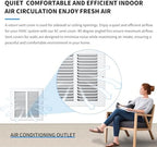 30x6 Return Air Grille(Duct Opening Size),Air Return Vent Cover,Flat Vent Cover,Rejillas De Aire Acondicionado para Casa,Return Air Grilles,Outer Dimensions:31.75"Wx7.75"H(30"W x 6"H, Duct Opening)