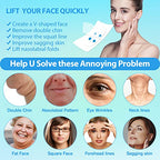 Face Tape Lifting Invisible,Face Lift Tape Invisible,156PCS Turkey Neck Tape Facelift Tape for Face Lifter Tape for Makeup Instant Face Lift Facial Tape for Double Chin Jowls Eyes Sagging Skin Women