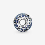 PANDORA Galaxy Blue & Star Murano Charm - Bracelet Charm for PANDORA Moments Bracelets - Stunning Women's Jewelry - Gift for Women - Made with Sterling Silver - With Gift Box