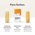 Mighty Patch Nose Pimple Patches from Hero Cosmetics, Large Hydrocolloid Pore Strips, Dermatologist Approved, Overnight, Blackhead Remover Strip to Absorb Acne Nose Gunk from Face, 10 Count