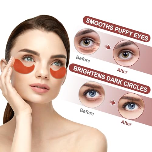 Eye Mask - 30 Pairs Caffeine Under Eye Patches Skin Care Products, Eye Masks Skincare for Dark Circles and Puffiness, Reduce Wrinkles, Eye Bags and Fine Lines, for Women and Man
