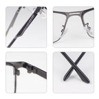 YIMI Photochromic Bifocal Reading Glasses UV Outdoor Sunglasses Computer Anti Blue Light Transition Eyeglasses for Men Women(Black, 1.50, multiplier_x)