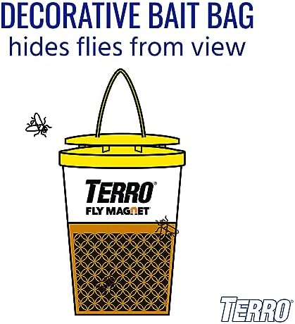 TERRO Fly Magnet Disposable Outdoor Fly Trap with Bait T524