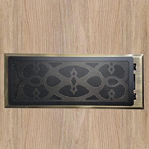 Floor Register Vent Cover- 4"x12" Magnetic Air Vent Screen Mesh Cover, Perfect for Wall/Ceiling/Floor Air Vent Filters (4-Packs)