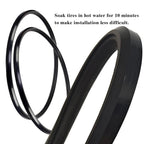 Migeek Wheelchair Rear Wheel Replacement Tire, 24 "X 1" Universal Flat-Free Polyurethane Tire,Equipped With Installation Tools, Wheelchair Accessories For All Brands(1 Pair)