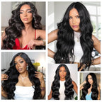 26 Inch 13x6 Lace Front Wigs Human Hair 200% Density Body Wave Lace Front Wigs Human Hair Pre Plucked Glueless Wigs Human Hair For Women HD Lace Frontal Wig Human Hair With Baby Hair