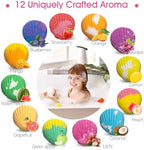 Bath Bombs for Kids with Surprise Toys Inside, 12 Pack Shell Kids Bath Bombs Gift Set for Girls Boys Birthday, Christmas, Halloween, Handmade Organic Bath Fizzy Bomb with Sea Animal for Children