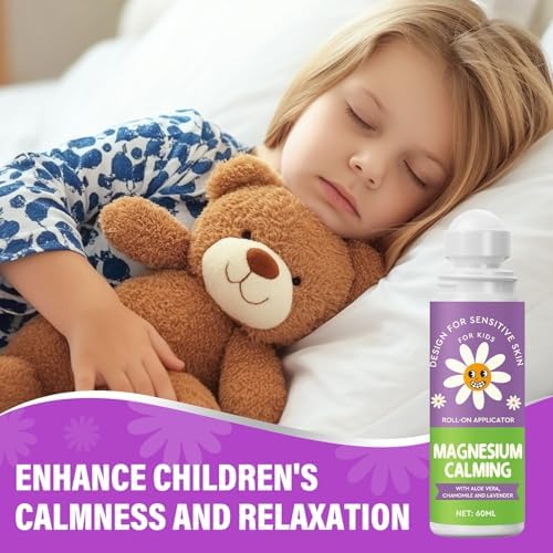 LAORICI Magnesium Lotion for Kids - Magnesium for Sleep, Calm Magnesium Oil to Help Kids Have a Calm Sleep During Bedtime & Night (60ML)
