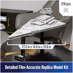 4D Build, Star Wars Deluxe Imperial Star Destroyer 3D Model Kit, Fantasy Collectible, Adult Puzzle, for Ages 12 & Up