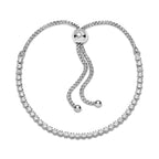 PANDORA Sparkling Slider Tennis Bracelet - Adjustable Slider Bracelet - Jewelry for Women with Gift Box - Sterling Silver & Cubic Zirconia - 9.8"