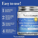 Baby Magnesium Lotion with Calcium & Vitamin D | Support for Sleep, Heart, Bone, Nerve, Gut and Muscle Health | Alternative to Melatonin | Lavender & Chamomile 4.2 fl oz