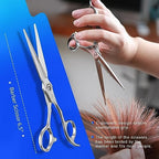 Sirabe Professional Hair Scissors Shears, 6.5" Extremely Sharp Blades, Hair Cutting Scissors Barber Kit Haircut Scissors, for Home Salon Hairdressing