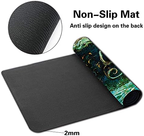 Board Game MTG Playmat Games Size 60X35 cm CCG Compatible for MTG CCG RPG Trading Card Game (Growth Spiral)