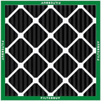 Filterbuy 20x20x1 Air Filter MERV 8 Odor Eliminator (4-Pack), Pleated HVAC AC Furnace Air Filters Replacement with Activated Carbon (Actual Size: 19.50 x 19.50 x 0.75 Inches)