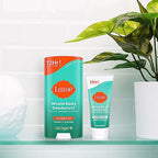 Lume Whole Body Deodorant - Invisible Cream Tube Mini and Solid Stick - 72 Hour Odor Control - Aluminum Free, Baking Soda Free, Skin Safe - 0.5 Oz Mini Tube + 2.6 Oz Solid Stick (Minted Cucumber)