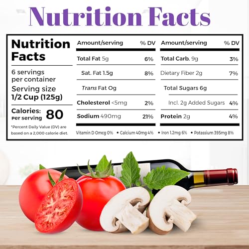 Just Like Home Premium Pasta Sauce 25oz - Mushroom Cabernet - Versatile & Socially Responsible Tomato Sauce - Thick Homemade Taste - All-Natural Non GMO Ingredients - Preservative & Gluten-Free