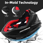 Bike Helmet, Basecamp Bicycle Helmet with Rear Light & Detachable Magnetic Goggles & Portable Backpack Lightweight Cycling Helmet Adjustable for Adult Men Women Mountain & Road (BC-069)
