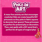 Skillmatics Poke-in Art - Magical Princesses, Mess-Free Fun for Kids, DIY Wood Craft Kits, Creative Activity, Gifts for Girls & Boys Ages 4, 5, 6, 7, 8, 9