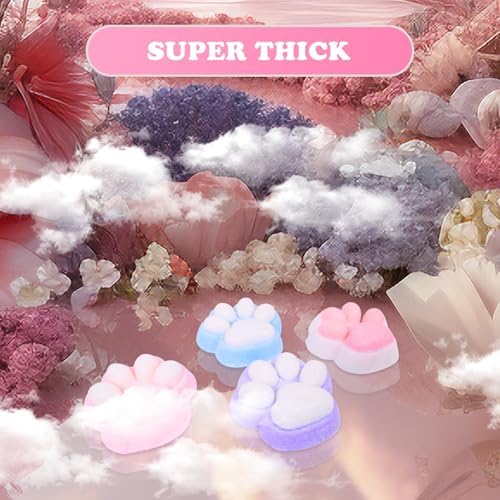 2pcs Big 5in Squishy Cat Paw Squeeze Toys,Cat Paw Squishy,Cute Kawaii Squishies,Fur Ball,Jelly Kitty Funny Fidget Toys Novelty Things Suitable for Adults Kids
