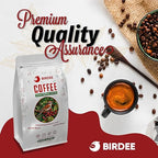 Birdee Vietnamese Coffee – 1 LB, Medium Roast Whole Bean, Arabica and Robusta, Hand-Picked, Resealable Bag, Smooth Flavor, Low Acid, High Caffeine, Single-Origin