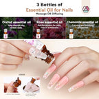 SAVILAND Acrylic Nail Kit with Essential Oils: 6 Colors Acrylic Powder and Acrylic Liquid with Practice Mat Acrylic Nail Set for beginners with Everything for Starter DIY Home Nails Art