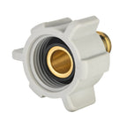 25-Pack Pex1/2" X 1/2" Female NPT Swivel Elbow Adapter, Brass Barb Crimp Plumbing Fittings, ASTM F1807,(PEX1807208-25PCS)