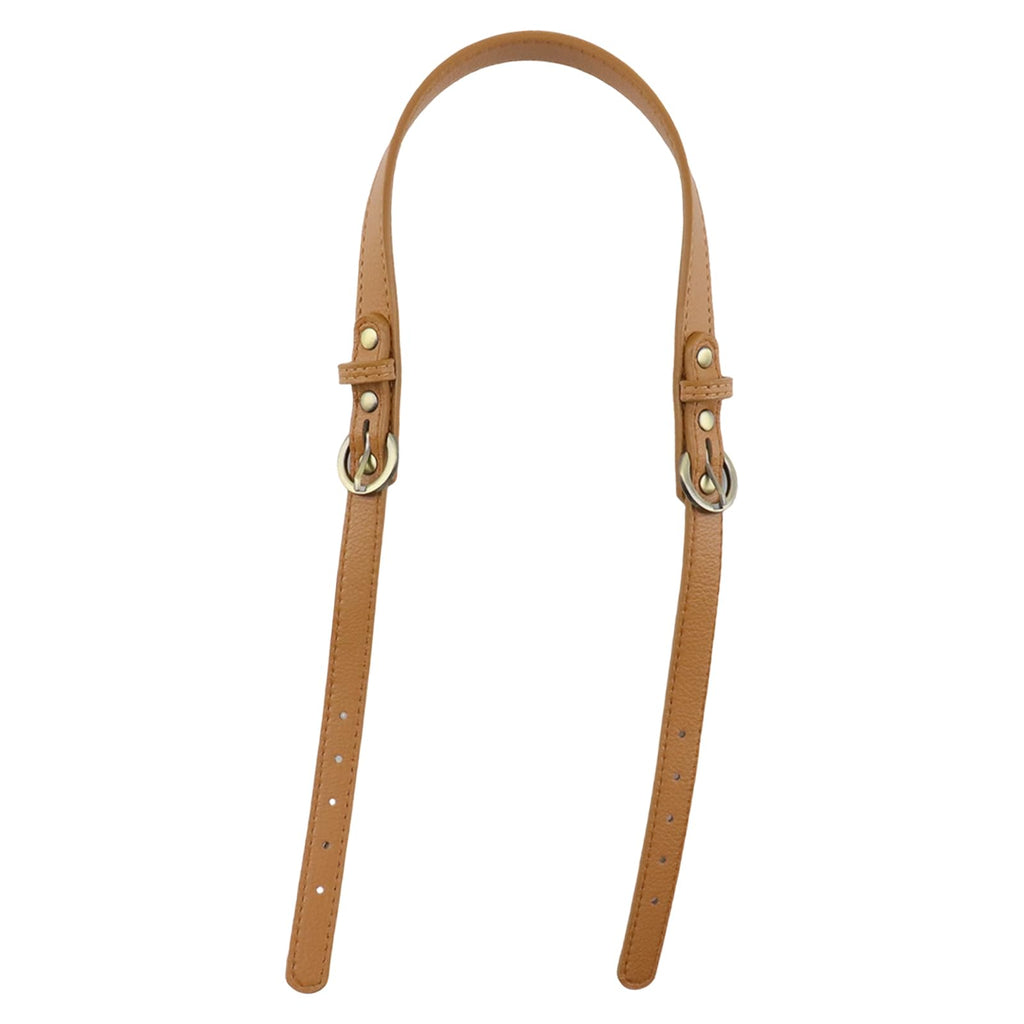 Semetall 2pcs PU Leather Purse Straps, Adjustable Purse Handles Bag Straps Replacement for Shoulder Handbag,Brown