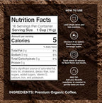 VitaCup Organic Perfect Dark Roast Decaf Coffee Pod for Pure & Clean Energy, Antioxidants, Low Acid, Peru Single Origin in Recyclable Single Serve Pod Compatible with Keurig K-Cup Brewers, 64 CT