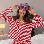 Sintege 6 Pcs Satin Lined Bonnet Sleep Cap for Women Men African Silk Soft Beanie Hair Sleep Wrap for Natural Curly Braids