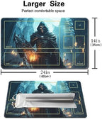 MTG Playmat - Non-Slip Backing Printing, Ideal for Card Game Enthusiasts TCG Playmat (Demon Skeleton-Deck)