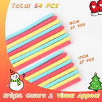 Christmas Sensory Activity Board Set, 3PCS Silicone Fidget Toy for ADHD and Autism, Sensory Toys with Christmas Tree, Stocking and Lucky Bag, Chirstmas Gifts for Kids 2+ with 54 Strings