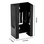 EMENTOL Magnetic Glove/Tissue Dispenser Holder Set, Black Glove Dispenser Wall Mount, Mount onto Tool Box or in Workshops
