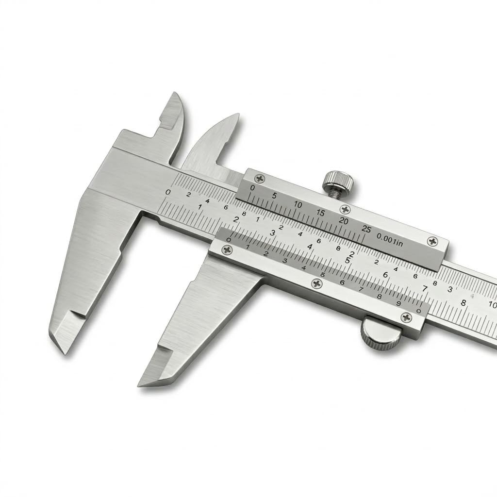 Simhevn Electronic Digital Caliper, inch/Millimeter/Fraction Conversion,LCD Screen displays 0-6" Caliper Measuring Tool, Automatic Shutdown, Suitable for DIY/Jewelry Measurement