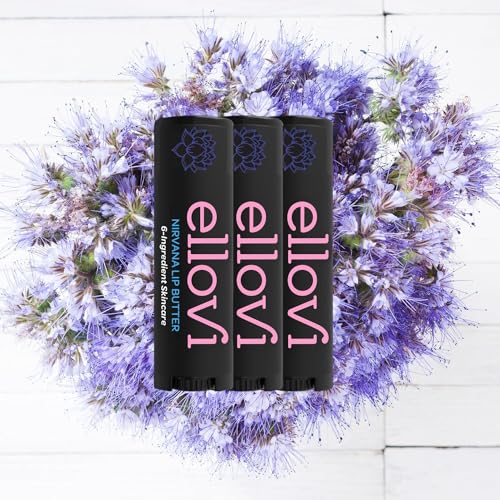 Natural Lip Butter Lip Balm - Nirvana - Pure Enough to Eat - Made With Just 6 Vegan Ingredients - 100% Natural & Organic Moisturizing Lip Care for All Day Hydration (3-Pack)