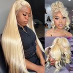 360 Lace Front Wigs Human Hair 613 long Lace Front Wig Human Hair straight Full Lace Human Hair Wigs 200 Density HD Lace Front Wigs 30 Inch