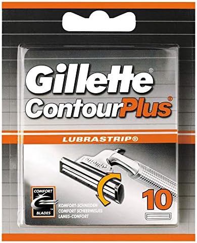 Gillette Contour Plus Razor Blades for Men (Pack of 10)