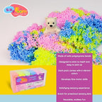 Silly Foam, Creative Modeling Foam Beads, 2-Pack of 6 Neon Pastel Color Block, No-Slime No-Mess, Perfect for Preschool and Kids, Arts & Crafts, Sensory Play, STEM, Travel Toy, Non-Toxic (Age 3+)