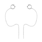 SLUYNZ 925 Sterling Silver Cuff Earrings Chain for Women Crawler Earrings Wrap Climber Earrings Cool Earrings