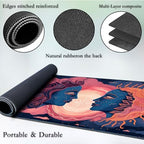 for MTG Game Playmat, for Magic TCG Rubber Play mat,Tabletop Card Playmats with Smooth Surface,Trading Card Inked Game Mat,Battle Game,Art Sun and Moon
