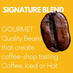 Sarasota Coffee Whole Bean Signature House Breakfast Blend | Medium Roast Gourmet Coffee Beans | Low Acid, Mold Free, Specialty Grade Bulk Beans | 5lb (80 oz)