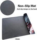 Board Game 14x24in MTG Playmat Compatible for OCG CCG RPG TCG Playmats (Dragon Fight)